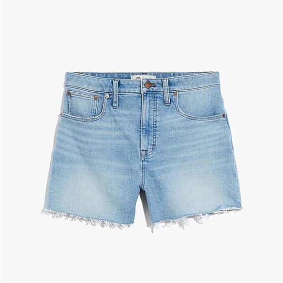 Madewell Curvy High-Rise Denim Shorts in Watt Wash: Summerweight Edition Size 23 - Picture 5 of 9